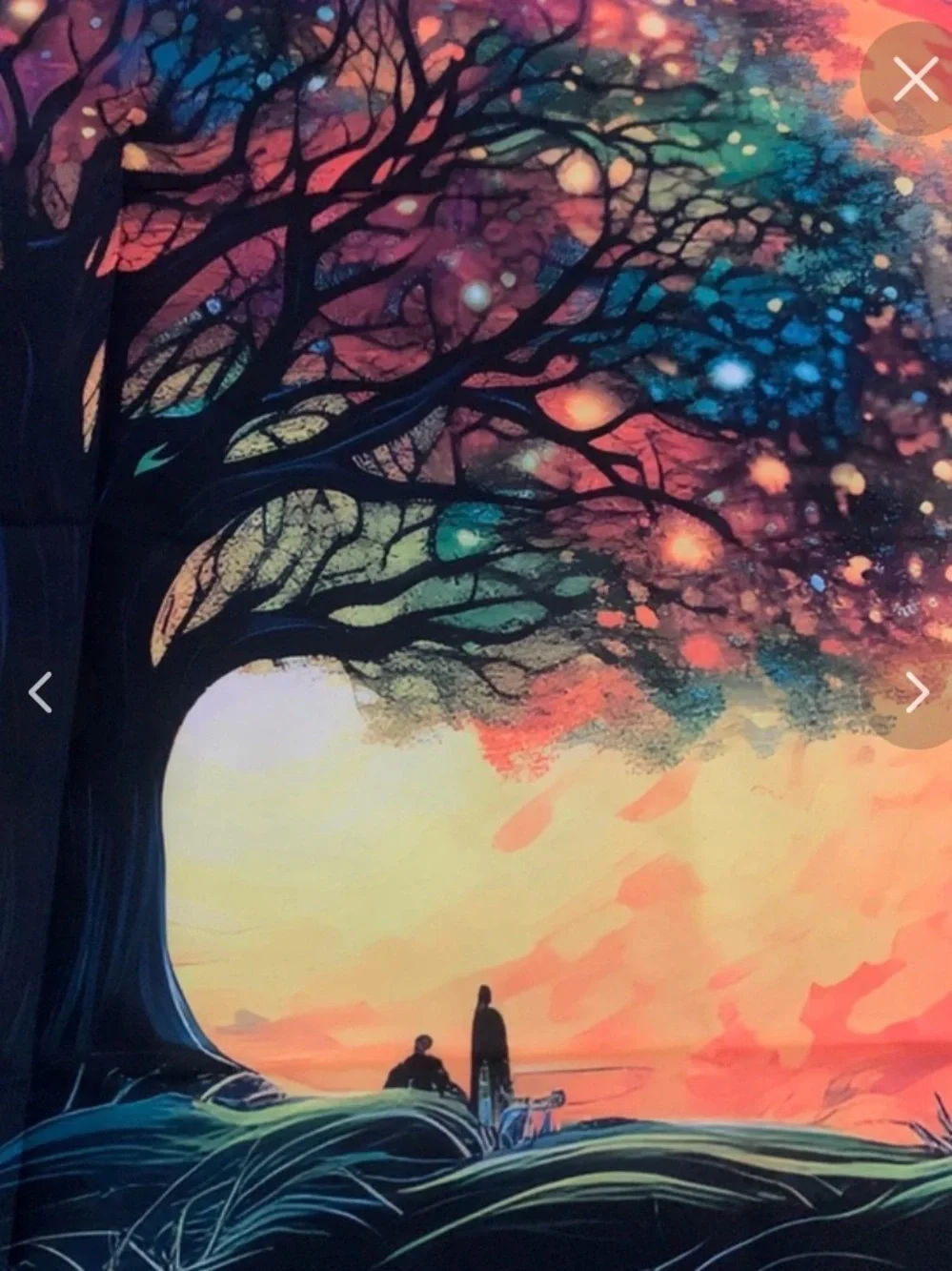 SOLD Rainbow Tree Wall Tapestry - Multicolor brand new